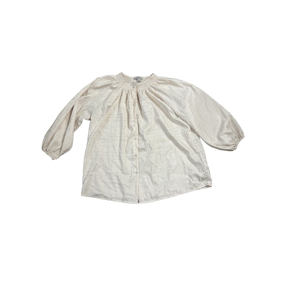 Tucker for Target cream windowpane blouse Sz.‎ Small